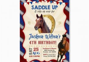 Horseback Riding Birthday Party Invitations Horse Birthday Invitation Horse Party Boys Girls Western