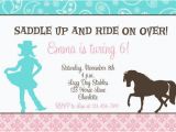 Horseback Riding Birthday Party Invitations Horseback Riding Birthday Invitation Horseback Riding