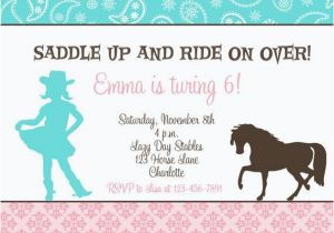Horseback Riding Birthday Party Invitations Horseback Riding Birthday Invitation Horseback Riding