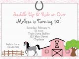 Horseback Riding Birthday Party Invitations Pictures Create A Horse and Ride Best Games Resource