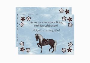 Horseback Riding Birthday Party Invitations Western Horseback Riding Girls Birthday Invitation Zazzle