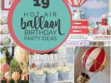 Hot Air Balloon Birthday Party Decorations 19 Hot Air Balloon Party Ideas and Decorations
