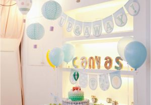 Hot Air Balloon Birthday Party Decorations Kara 39 S Party Ideas Hot Air Balloon themed Birthday Party