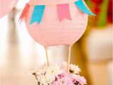 Hot Air Balloon Birthday Party Decorations Kara 39 S Party Ideas Shabby Chic Hot Air Balloon Party