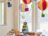 Hot Air Balloon Birthday Party Decorations Pink Rainbows and Hot Air Balloons the Woodlands Tx