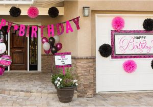 Hot Pink and Black Birthday Decorations Black Pink Birthday Party Supplies Party City