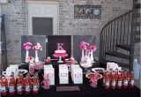 Hot Pink and Black Birthday Decorations Hot Pink and Black Birthday Party Ideas Photo 1 Of 7