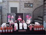 Hot Pink and Black Birthday Decorations Hot Pink and Black Birthday Party Ideas Photo 1 Of 7