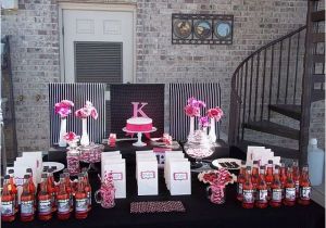 Hot Pink and Black Birthday Decorations Hot Pink and Black Birthday Party Ideas Photo 1 Of 7