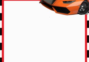 Hot Wheel Birthday Invitations Free Hot Wheels Lamborghini Invitation Templates Free