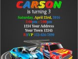 Hot Wheel Birthday Invitations Hot Wheels Invitation Cars Invitation Hot by