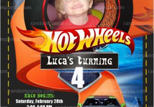 Hot Wheel Birthday Invitations Personalize Hot Wheels Invitation Hotwheels by therandompanda