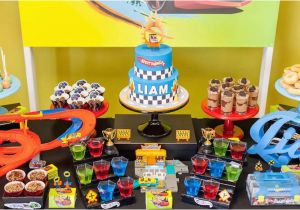 Hot Wheels Birthday Decorations Kara 39 S Party Ideas Hot Wheels Car Birthday Party Kara