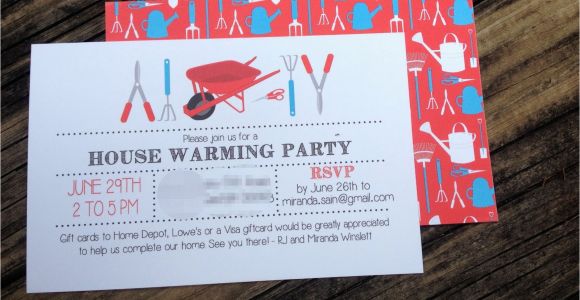 How to ask for Gift Cards On A Birthday Invitation House Warming Party Invitations