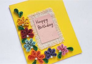 How to Create Birthday Card with Photo How to Create A Simple Quilled Birthday Card Diy Crafts