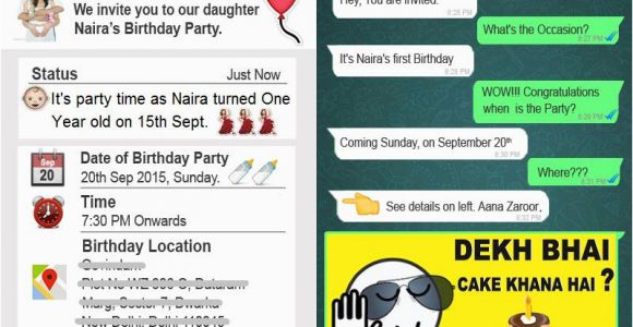 How to Create Birthday Invitation On Whatsapp This Father Created A Unique Birthday Invitation Card for