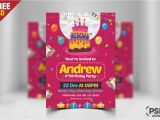 How to Design A Birthday Invitation Card Birthday Invitation Card Design Free Psd Psd Zone
