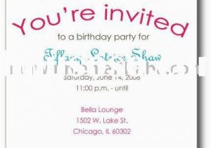 How to Design A Birthday Invitation Card Birthday Invites Awesome Party Invitations Wording