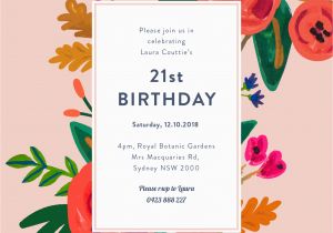How to Design A Birthday Invitation Floral Birthday Dp Birthday Invitations