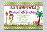 How to Design A Birthday Party Invitation 20 Luau Birthday Invitations Designs Birthday Party