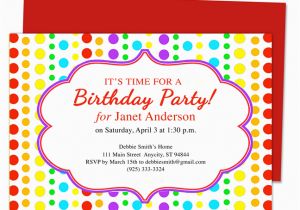 How to Design A Birthday Party Invitation Birthday Party Invitation Template Best Template Collection