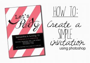 How to Design Birthday Invitations In Photoshop How to Create A Simple Invitation with Photoshop Youtube