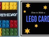 How to Do Birthday Card How to Make A Lego Birthday Card Youtube