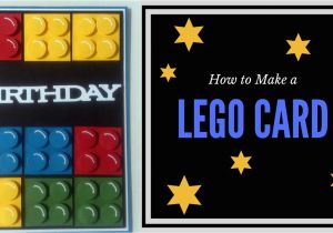 How to Do Birthday Card How to Make A Lego Birthday Card Youtube