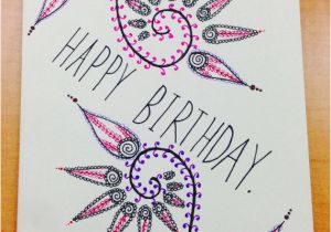 How to Draw A Birthday Card Hand Drawn Birthday Card by Cardsbys On Etsy 5 00