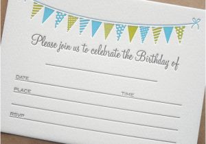 How to Fill Out A Birthday Invitation Letterpress Fill In Invitations From Tumbleweed Press