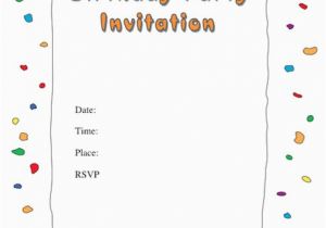 How to Fill Out A Birthday Party Invitation 40 Free Birthday Party Invitation Templates Template Lab