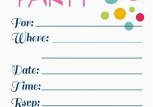 How to Fill Out A Birthday Party Invitation Adult or Teen Birthday Party Invitations Colorful Dots