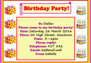 How to Invite Birthday Party Invitation Email Birthday Party Invitation Learnenglish Kids British