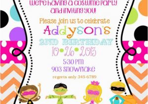 How to Invite for Birthday Party Costume Birthday Party Invitations Printable or Digital File