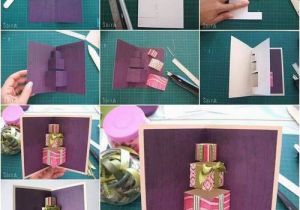 How to Make A 3d Birthday Card Out Of Paper 15 Easy Handmade Birthday Gift Cards Step by Step K4