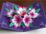 How to Make A 3d Birthday Card Out Of Paper How to Make 3d Flower Pop Up Card Art Craft Ideas