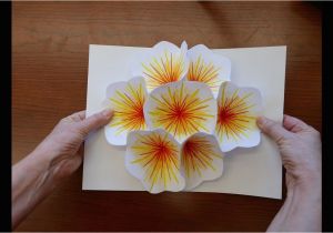 How to Make A 3d Birthday Card Out Of Paper How to Make A Bouquet Flower Pop Up Card Youtube