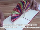 How to Make A 3d Birthday Card Out Of Paper Pop Up 3d Greeting Card Paper Art Viet Co Ltd Youtube