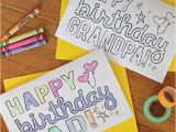 How to Make A Birthday Card for Dad Dad Grandpa Printable Coloring Birthday Cards
