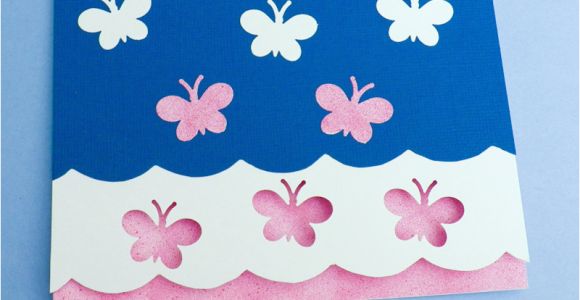 How to Make A Birthday Card Out Of Paper Card Making Idea Scalloped Edge Card Tutorial Greeting