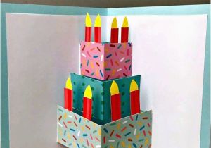 How to Make A Birthday Card Out Of Paper Easy Pop Up Birthday Card Diy Red Ted Art 39 S Blog