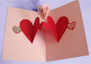 How to Make A Birthday Card Out Of Paper Easy Pop Up Heart Card Making Tutorial to Make with Kids