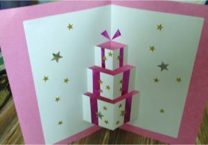 How to Make A Birthday Card Out Of Paper Handmade Pop Up Card Youtube