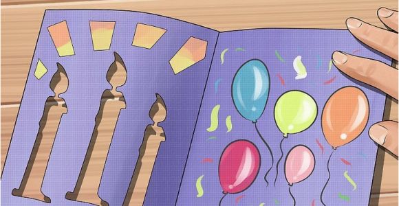 How to Make A Birthday Card with Photo 3 Ways to Make Homemade Birthday Cards Wikihow