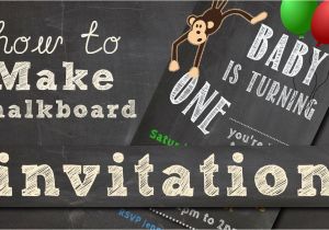 How to Make A Birthday Invitation In Photoshop How to Make A Chalkboard Invitation Video 1 Of 3 Youtube