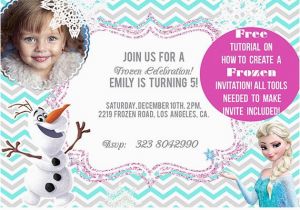 How to Make A Birthday Invitation In Photoshop How to Make A Frozen Invitation Elyana Ivette Photoshop