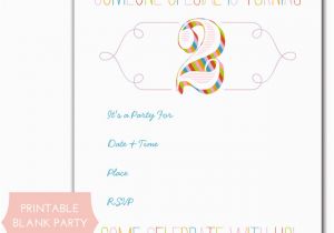 How to Make A Birthday Invitation Online Rainbow Birthday Party Invitations Free Printable