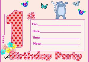 How to Make A Birthday Party Invitation 16 Best First Birthday Invites Printable Sample