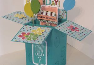 How to Make A Card Box for A Birthday Party Birthday Stamping with Karen Page 2