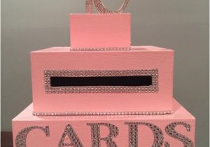 How to Make A Card Box for A Birthday Party Light Pink Sweet 16 Card Box